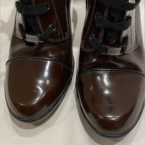 Tod's Aspen Lace-Up Boots, Brown, size 42, NWOB - Picture 5 of 9